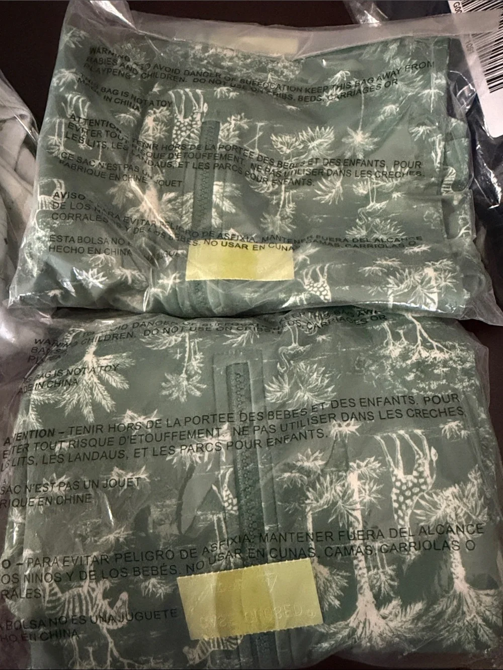 Janie and Jack Green Tropical Safari One-Piece Rashguard